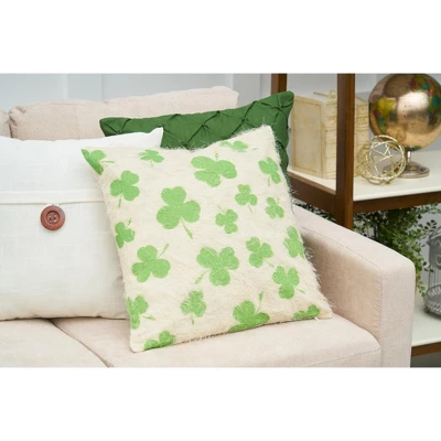 C&F Home 18" X 18" Shamrock Printed Throw Pillow 1 C&F Home 18" X 18" Shamrock Printed Throw Pillow