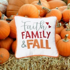 C&F Home 10" X 10" Faith, Family And Fall Embroidered Throw Pillow -Home Decor Store GUEST b99d2271 faa2 49e8 8c6e d35c8c6ecb5e