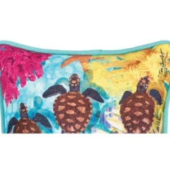 C&F Home 8" X 8" Baby Turtles Petite Printed Throw Pillow