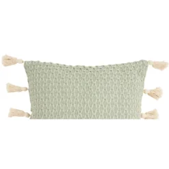 C&F Home Seaglass Textured Diamond Woven Throw Pillow