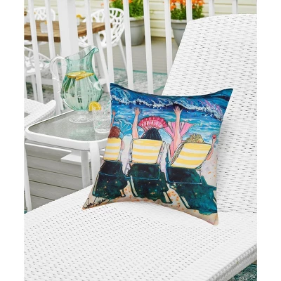 C&F Home 18" X 18" Mermaid Beach Party Indoor/Outdoor Throw Pillow 2 C&F Home 18" X 18" Mermaid Beach Party Indoor/Outdoor Throw Pillow - Image 2