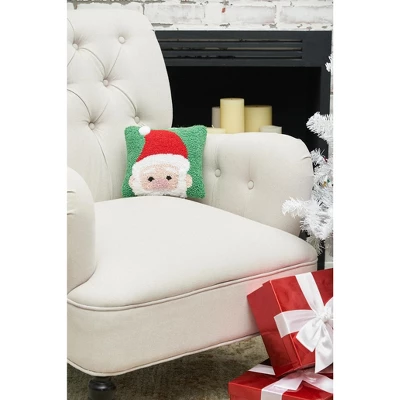 C&F Home Peek-A-Boo Santa Hooked Throw Pillow 3 C&F Home Peek-A-Boo Santa Hooked Throw Pillow - Image 3