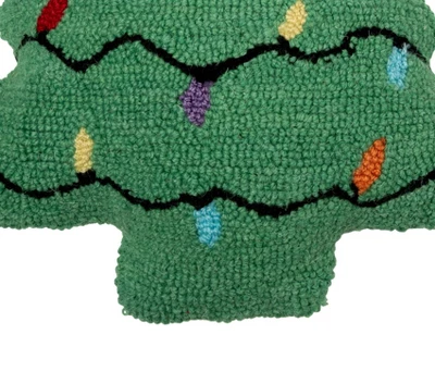 C&F Home Christmas Tree Shaped Hooked Pillow 2 C&F Home Christmas Tree Shaped Hooked Pillow - Image 2