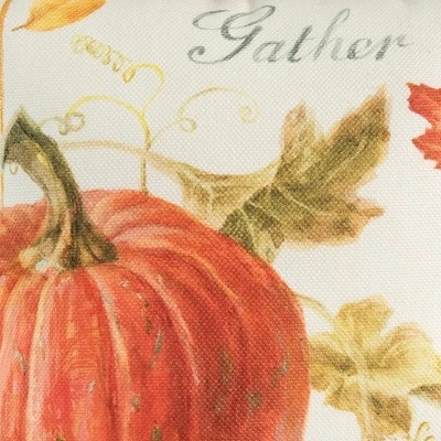 C&F Home 8" X 8" Gather Pumpkin Petite Printed Fall Throw Pillow 2 C&F Home 8" X 8" Gather Pumpkin Petite Printed Fall Throw Pillow - Image 2