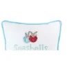 C&F Home 10" X 10" Seashells And Jingle Bells Embroidered Christmas Holiday Throw Pillow