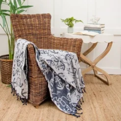 C&F Home Chenille Anchor Woven 50" X 60" Throw Blanket With Fringe -Home Decor Store GUEST ce75ee4b 5558 4049 a3ab 19e158c4c4c8