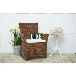 C&F Home 6" X 12" Lake Ship Hooked Throw Pillow