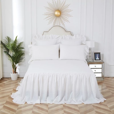 C&F Home Ruffled Standard Pillowcase White 3 C&F Home Ruffled Standard Pillowcase White - Image 3