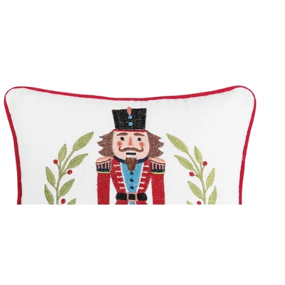 C&F Home Nutcracker Wreath Embroidered Throw Pillow 1 C&F Home Nutcracker Wreath Embroidered Throw Pillow