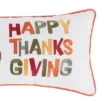 C&F Home 12" X 24" Happy Thanksgiving Turkey Embroidered Fall Throw Pillow