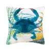 C&F Home 18" X 18" Blue Crab Coastal Indoor/Outdoor Decorative Throw Pillow