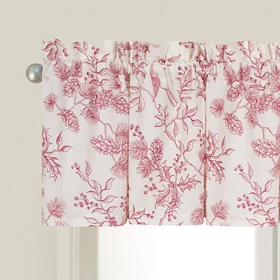 C&F Home Evergreen Toile Red Valance Collection 1 C&F Home Evergreen Toile Red Valance Collection