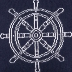 C&F Home 10" X 10" Ship Wheel Knitted Throw Pillow -Home Decor Store GUEST ea8f378e ba5e 4a82 8107 5defec516cf8