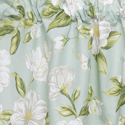 C&F Home Colonial Williamsburg Magnolia Garden Green And White Window Valance 2 C&F Home Colonial Williamsburg Magnolia Garden Green And White Window Valance - Image 2