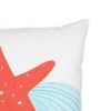C&F Home 18" X 18" Starfish Trio Embroidered Throw Pillow