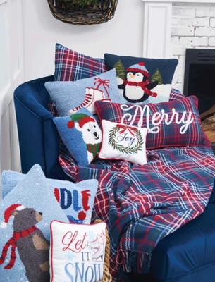 C&F Home Winter Polar Bear Hooked Pillow 1 C&F Home Winter Polar Bear Hooked Pillow