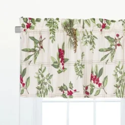 C&F Home Winter Botanical Green Valance Collection