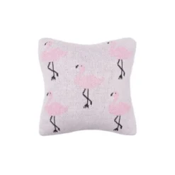 C&F Home 10" X 10" Flamingo Knitted Throw Pillow