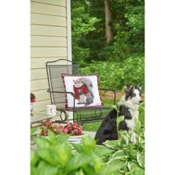 C&F Home 18" X 18" Plaid Squirrel Indoor / Outdoor Christmas Holiday Throw Pillow -Home Decor Store GUEST fa9ab4aa eaea 446a 9ad9 a0e7049e2f24