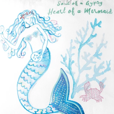 C&F Home Mermaid Garden Soul Of A Gypsy Embroidered Pillow 4 C&F Home Mermaid Garden Soul Of A Gypsy Embroidered Pillow - Image 4