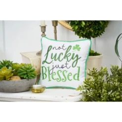 C&F Home 10" X 10" Not Luck Just Blessed Embroidered Throw Pillow 6 C&F Home 10" X 10" Not Luck Just Blessed Embroidered Throw Pillow -Home Decor Store GUEST fdddf61b a488 4110 86d2 e8d14e713a29